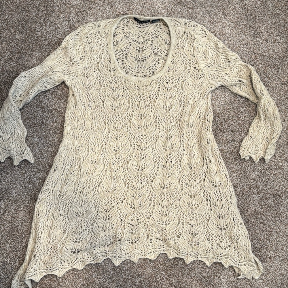Jeanne Pierre crochet style sweater